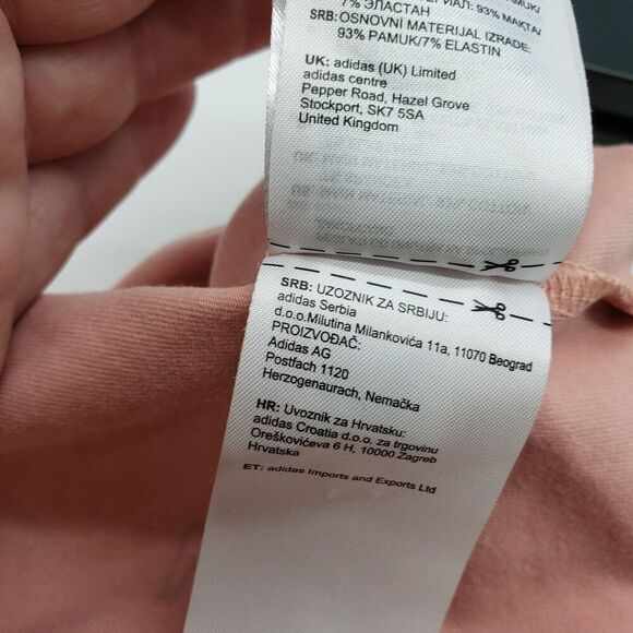 Adidas Bodysuit Womens Large Pink One Shoulder Long Sleeve Graphic GD3042 ESC - Picture 9 of 13